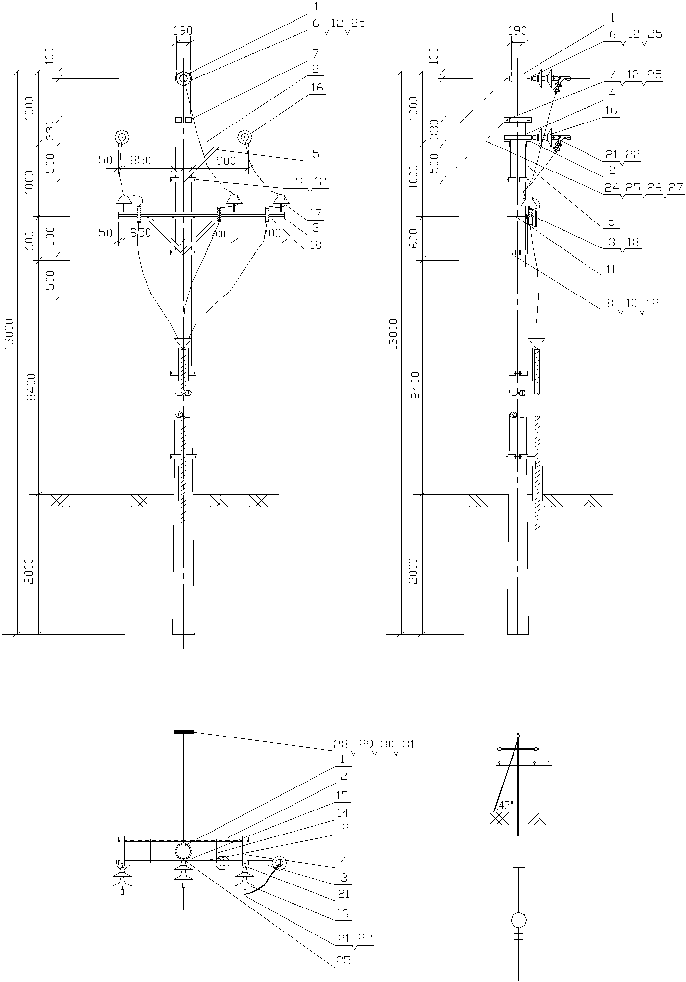 2.1.11 電纜頭終端桿